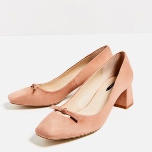 Zara Heel With Bow Detail